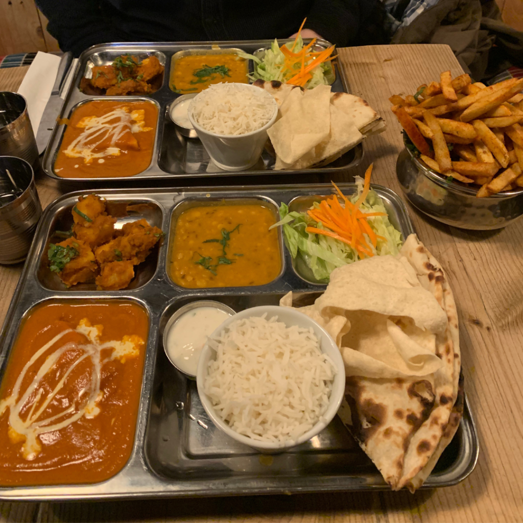 Indian street food trays 