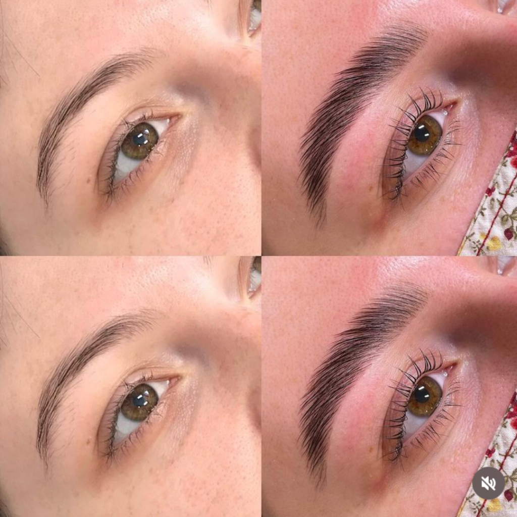 Eye brow lamination and LVL lash lift 