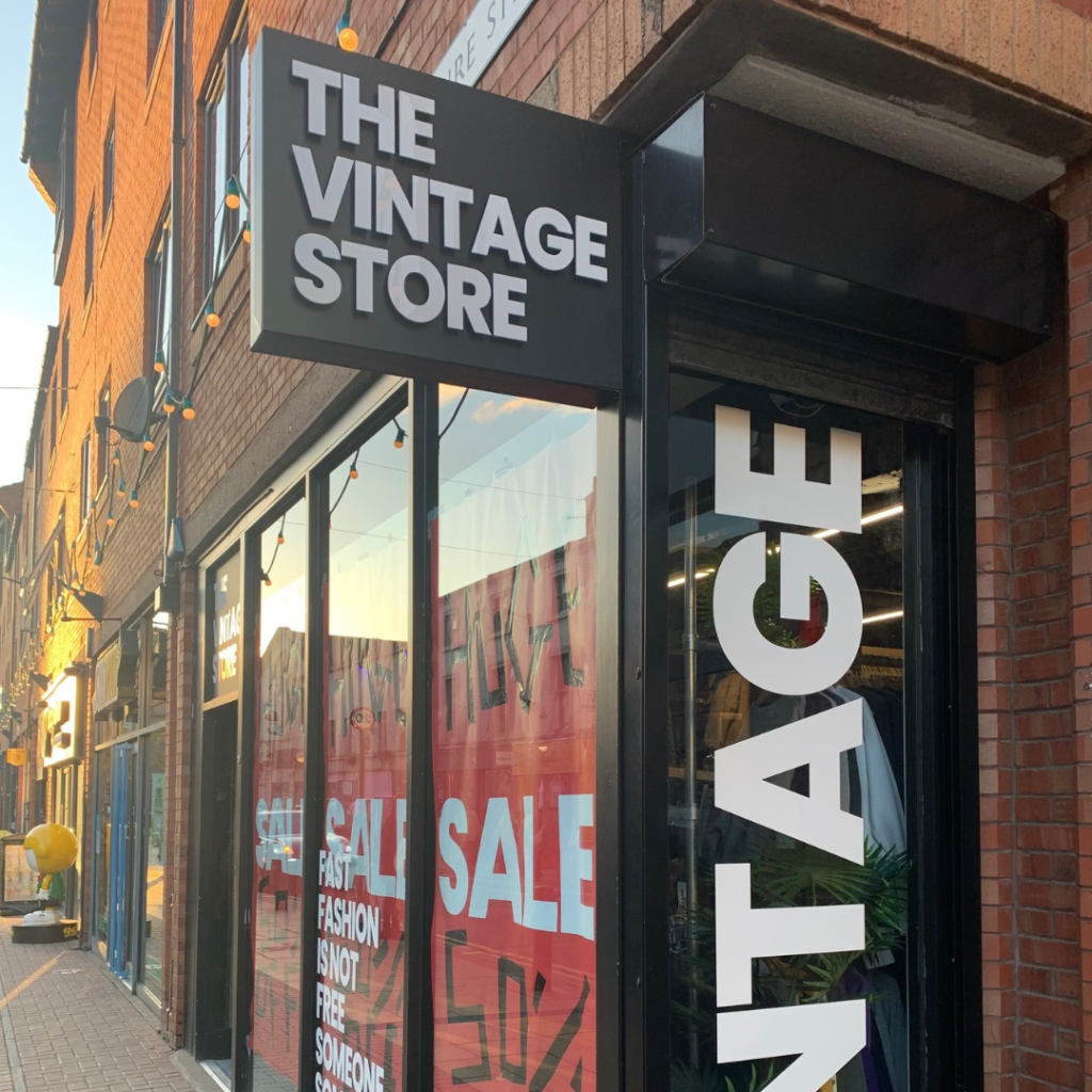 Outside the Vintage Store